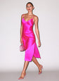 Silk V Slip Dress - Wild Pink (PRE-SALE)