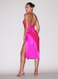 Silk V Slip Dress - Wild Pink (PRE-SALE)