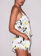 Ruffle Shorts - Yellow Tossed Roses (PRE-SALE)