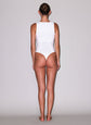 Organic Cotton Scoop Neck Bodysuit - Ivory