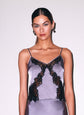 Juliet Lace Silk Cami - Lavender Smoke (PRE-SALE)