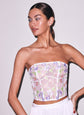 Elara Embroidery Corset Top - Ivory (PRE-SALE)