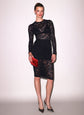 Le Stretch Lace Long Sleeve Dress