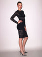 Le Stretch Lace Long Sleeve Dress