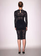 Le Stretch Lace Long Sleeve Dress