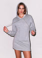 Hoodie Corset Dress - Heather Grey
