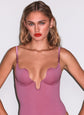 Le Stretch Micro Seduce U-Plunge Bodysuit - Pink Truffle (PRE-SALE)