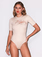Lace Guipure Knit Bodysuit - Linen Beige (PRE-SALE)