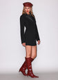 Tailored Blazer Dress - Black