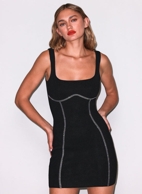 Sparkle Corset Dress - Black/Silver (PRE-SALE)