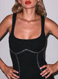 Sparkle Corset Dress - Black/Silver (PRE-SALE)