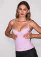 Jersey Built-In Bra Cami - Ballet Pink