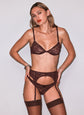 Le Stretch Lace Thong - Cocoa Plum (PRE-SALE)