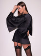 Angel Sleeve Robe - Black (PRE-SALE)