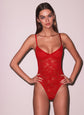 Le Stretch Multifit Lace Bodysuit - Rouge