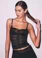 Seduce U-Plunge Mesh Cami