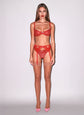 Bianca Lace Garter Belt - Rouge (PRE-SALE)