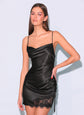 Silk Ruched High Leg Dress