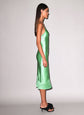 Silk V Slip Dress - Pastel Lime (PRE-SALE)