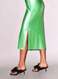 Silk V Slip Dress - Pastel Lime (PRE-SALE)