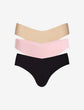 Invisible Rib One Size Thong 3-Pack (PRE-SALE)