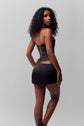 Satin Mini Skirt - Black (PRE-SALE)