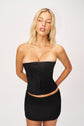Satin Corset - Black (PRE-SALE)