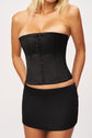 Satin Corset - Black (PRE-SALE)