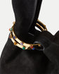 Suede Veronica Beard Swing Bag - Black