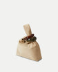 Suede Veronica Beard Swing Clutch - Stone Khaki (PRE-SALE)