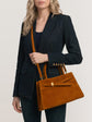 Suede Veronica Beard Dash Bag - Tobacco (PRE-SALE)