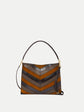 Chevron Vida Shoulder Bag - Tobacco Multi