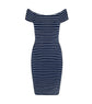 Grace Dress - Navy/White