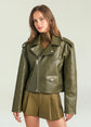 Camden Leather Jacket - Olivewood (PRE-SALE)