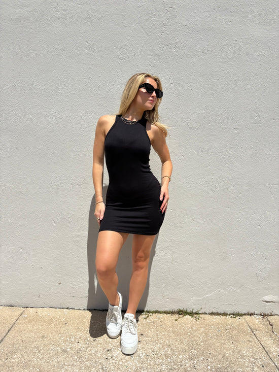 Sunset Mini Dress - Black