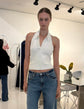 Chloe Knit Halter Tank - Ivory