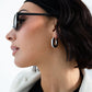 The Deco Hoops - Silver Grande