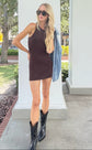 Sunset Mini Dress - Chocolate