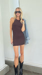 Sunset Mini Dress - Chocolate