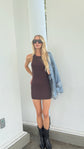 Sunset Mini Dress - Chocolate