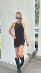 Sunset Mini Dress - Black