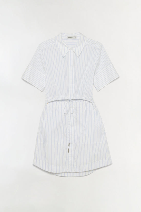 Marcy Cotton Mini Shirt Dress (PRE-SALE)