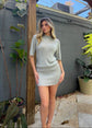 Rae Metallic Knit Mini Dress