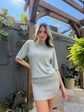 Rae Metallic Knit Mini Dress