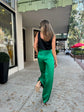 Wide Leg Trouser - Emerald