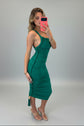Alessia Draped Jersey Midi Dress