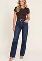 Ressi Micro-Rib Tee - Dark Java