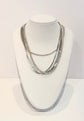 Silver Plated Classic Herringbone Chain Necklace - 17.5"