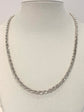 Vintage Silver Plated Twisted Chain  Necklace