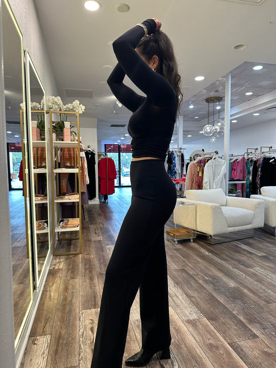 Neoprene Wide Leg Pant